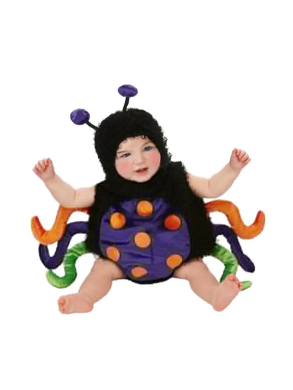 Halloween Spider Baby Infant Costume Size 0 To 12 Months